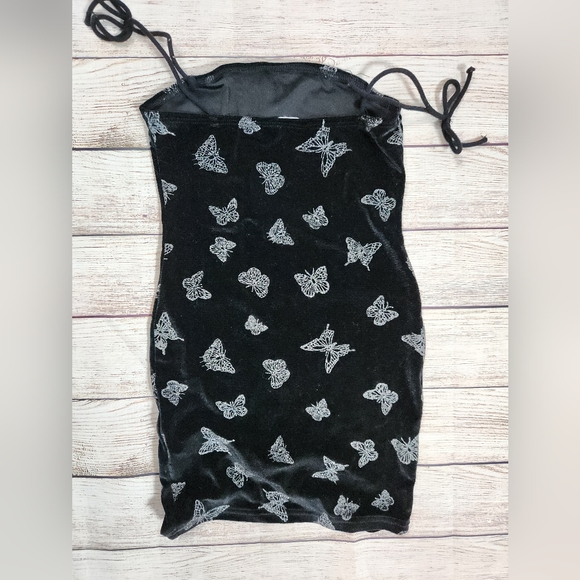 Velvet‎ butterfly dress - Picture 6 of 7